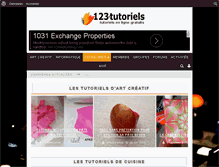Tablet Screenshot of 123-tutoriels.com
